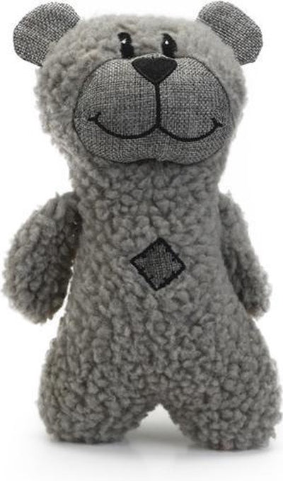 Beeztees peluche pour chien Boris - avec couinement - jouet pour chien - gris - 23x15x8 cm