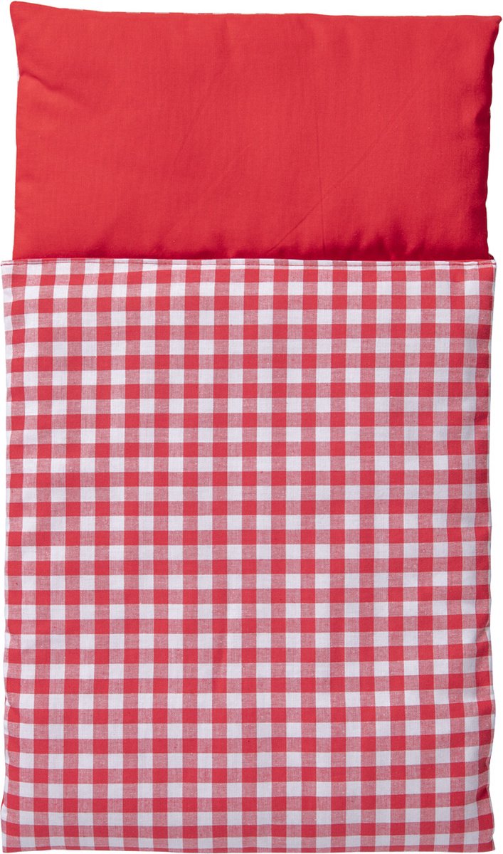 Couette Van Dijk Toys - à carreaux rouges et blancs