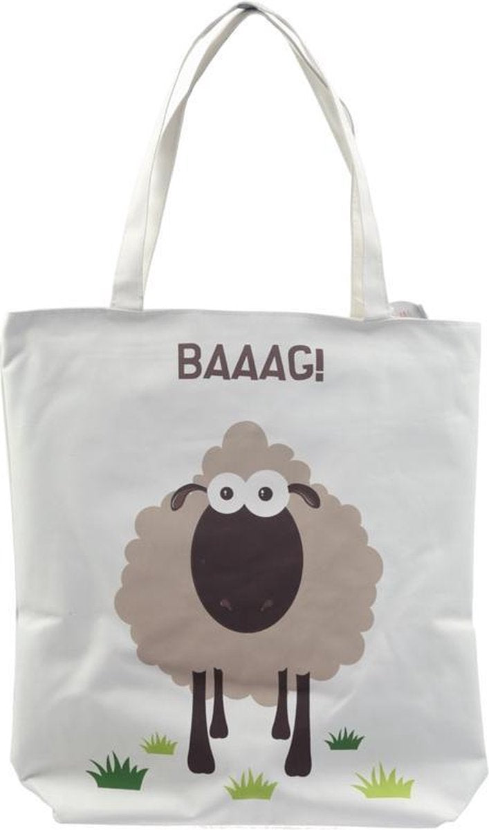 Sac de coton mouton acheteur avec fermeture éclair