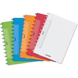 Bloc spirale adhoc colourlines à carreaux a4 144 feuilles transparent