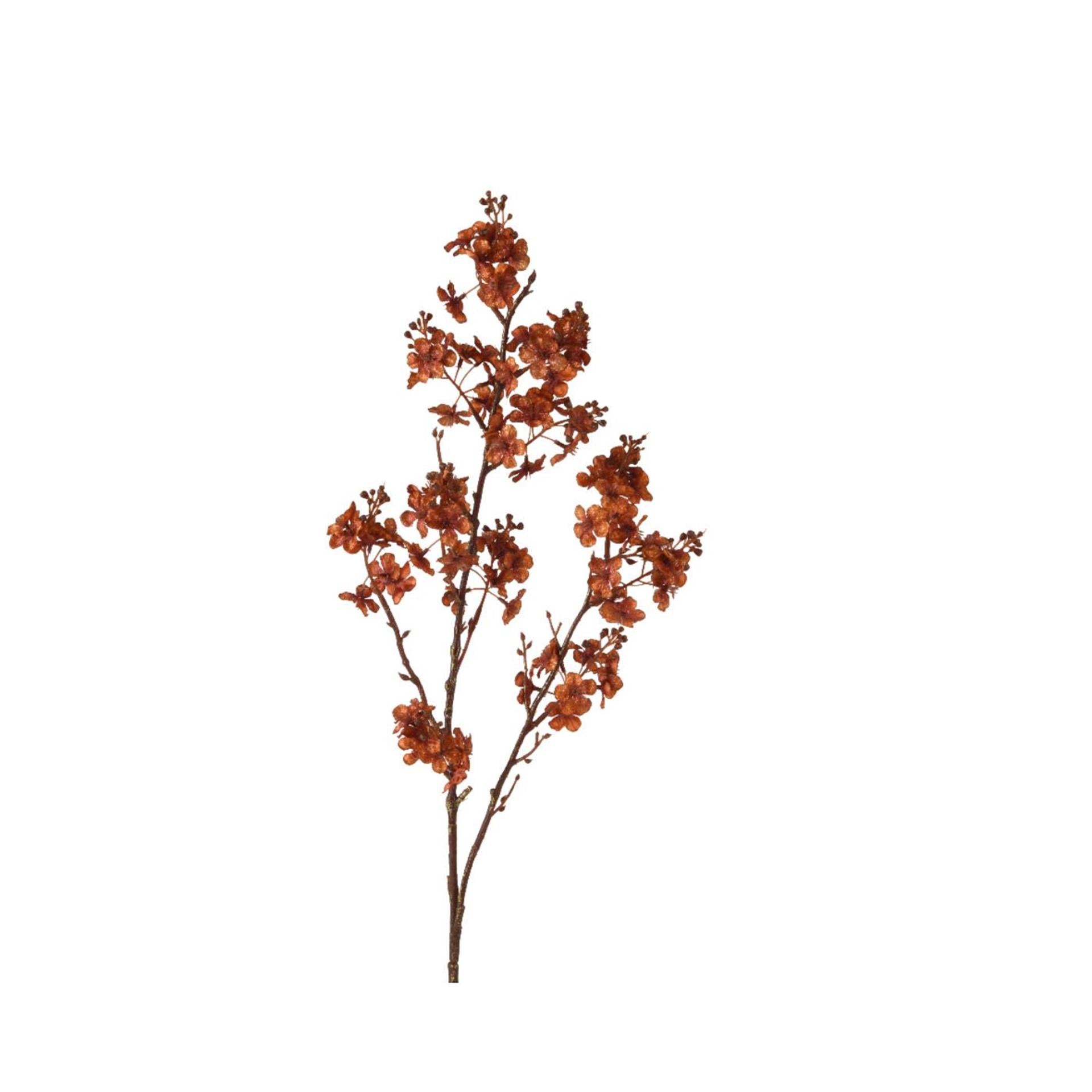 Decoris branche artificielle fleur brandy 23x12x94cm