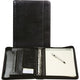 Dossier d'écriture brepols palermo a4 bloc-notes aspect cuir noir