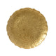 Decoris assiette décorative en plastique aspect percussion Ø33cm doré