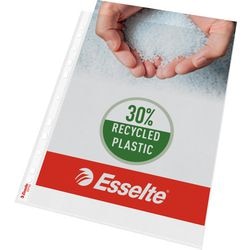 Sacs de présentation Esselte A4 11 trous 70 microns transparent pack 100 pièces