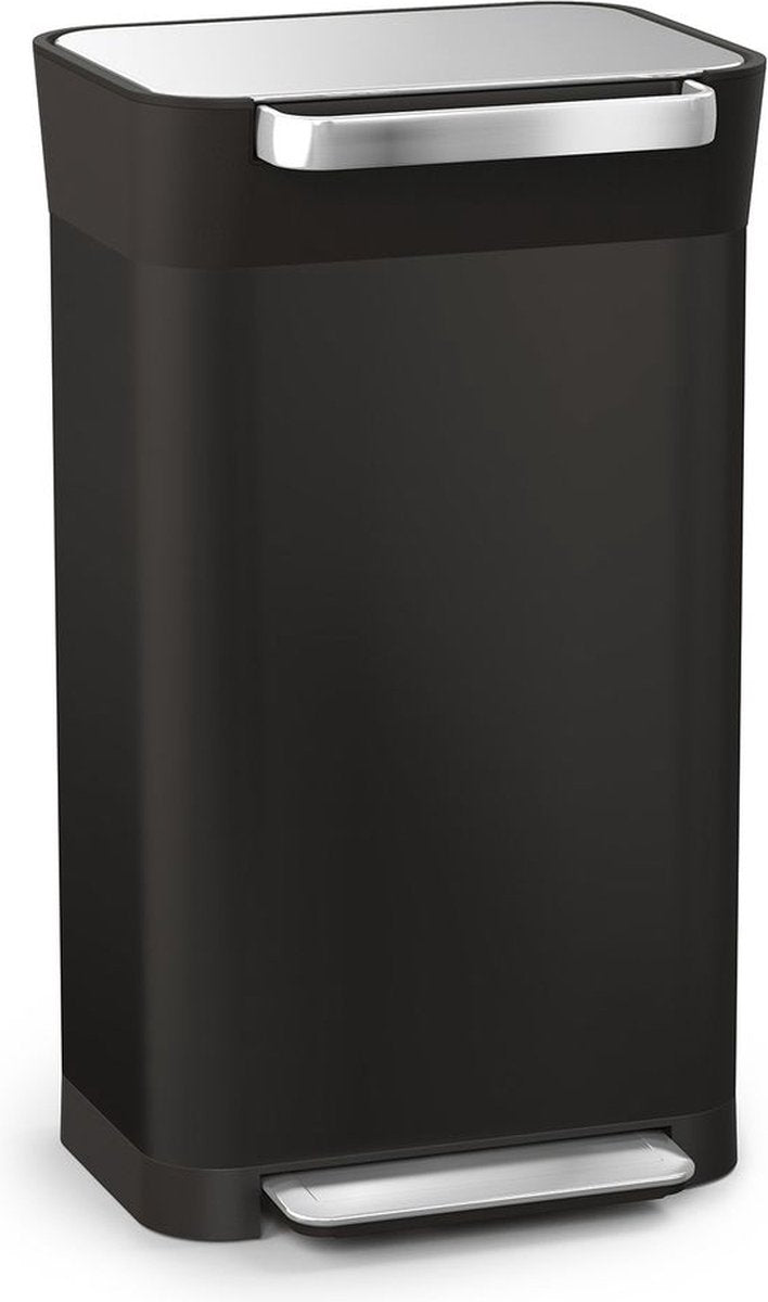 Joseph joseph - poubelle titan 30 litres - acier inoxydable - noir