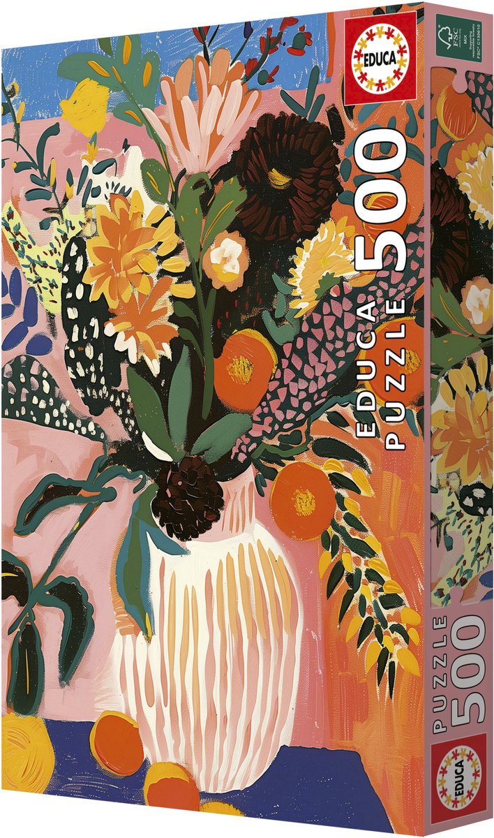 Educa - puzzle - boho bloom - 500 pièces - puzzle.