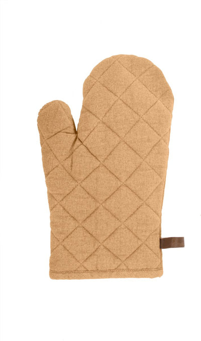 Tiseco gant de cuisine myrna 18x28cm, camel