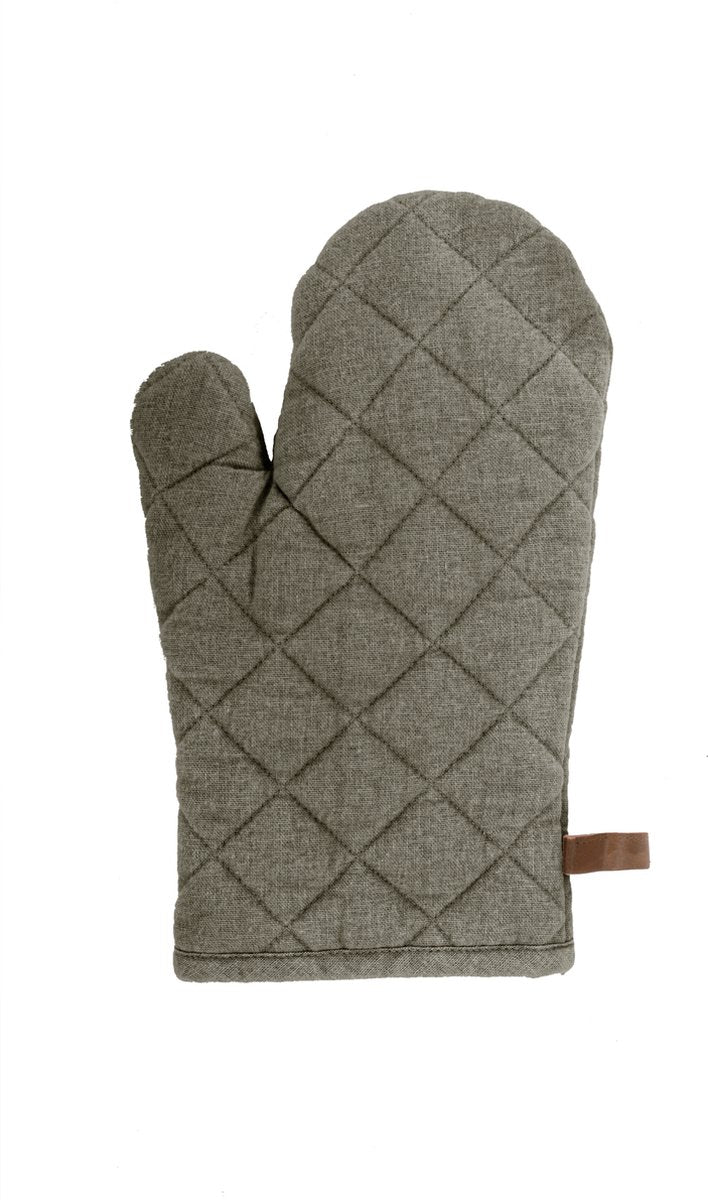 Tiseco gant de cuisine myrna 18x28cm, vert olive