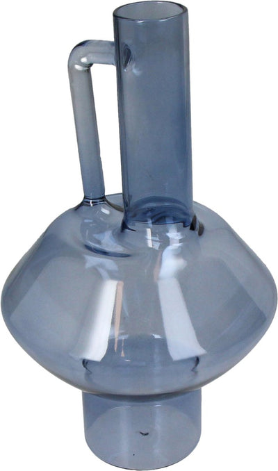 Vase collection HD verre bleu 12,7x12,7x21,5cm