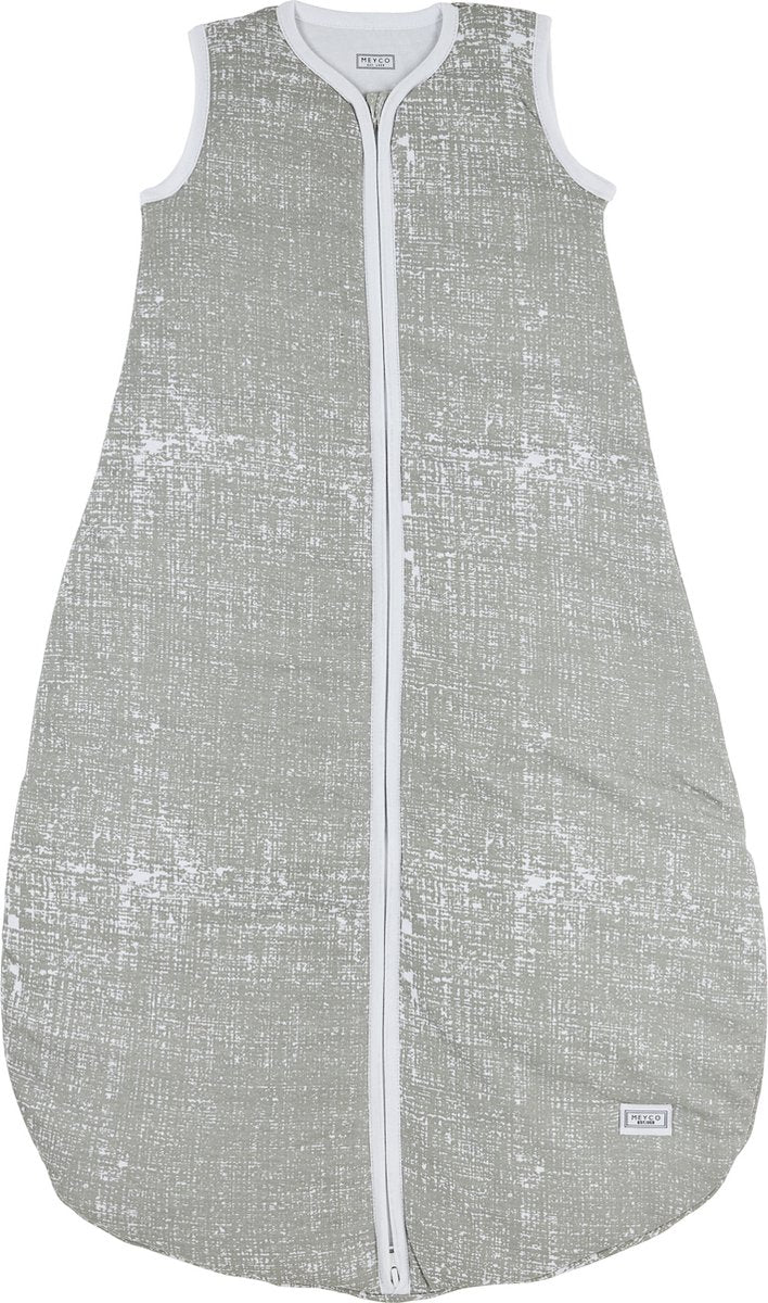 Meyco gigoteuse d'été bébé lignes fines ronde - gris - 110cm - 0,5 tog