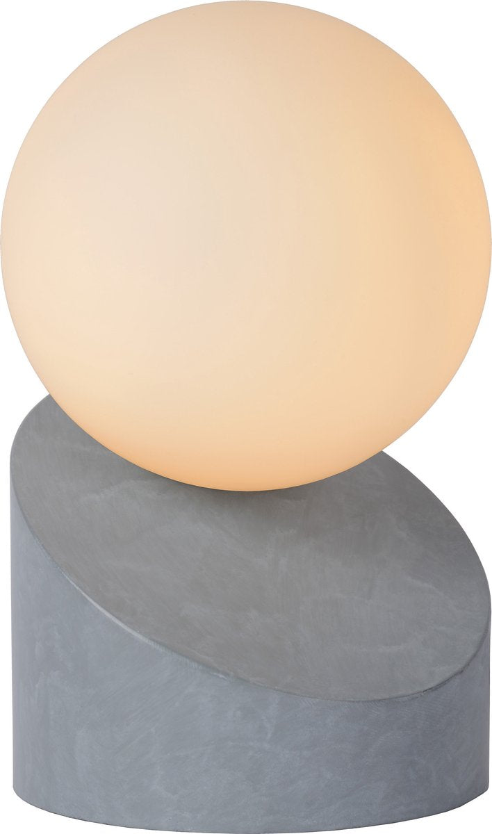 Lucide len - lampe de table - ø 10 cm - 1xg9 - gris - japandi