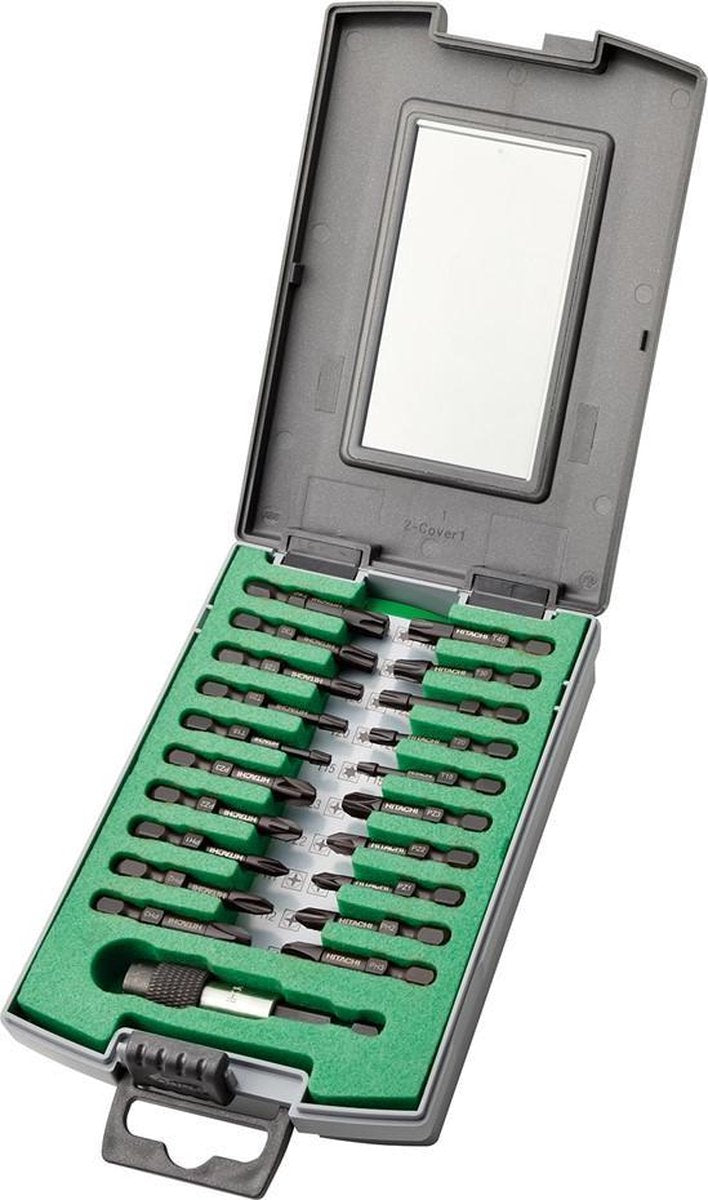 Hikoki 751190 Jeu d'embouts 21 pièces en cassette