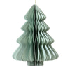 Decoris Pendentif de Noël Sapin de Noël papier vert 15cm