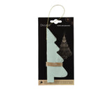 Decoris Pendentif de Noël Sapin de Noël papier vert 15cm - afbeelding 2