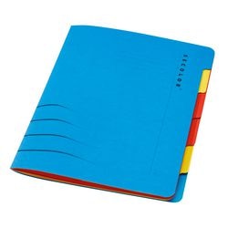 Dossier de tri djois secolor bleu 6 onglets a4