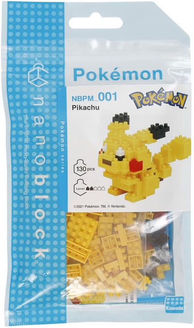 Jeu de construction Nanoblock Pokémon Pickachu - 130 pcs.