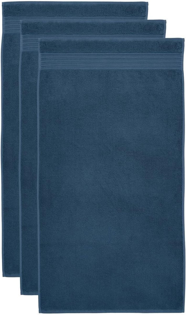 Ensemble de 3 serviettes de douche fines Bedinghouse - anthracite