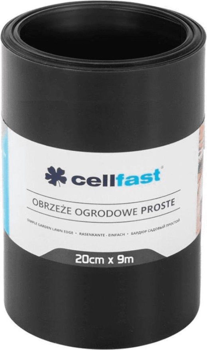 Cellfast - bordure de jardin droite de 20cm x 9m - coloris noir
