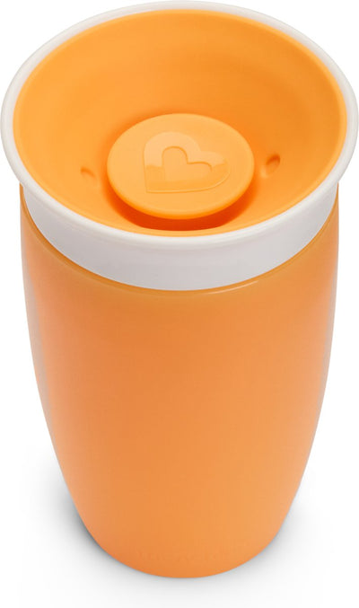 Munchkin miracle anti-fuite 360° gobelet - gobelet - gobelet d'entraînement pour bébé et enfant - 296 ml - orange