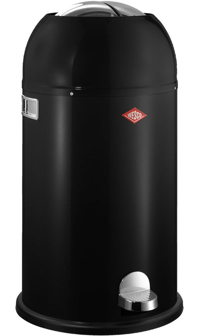 Poubelle Wesco kickmaster | poubelle à pédale | 33 litres | métal - noir | poubelle - fabriquée en Allemagne
