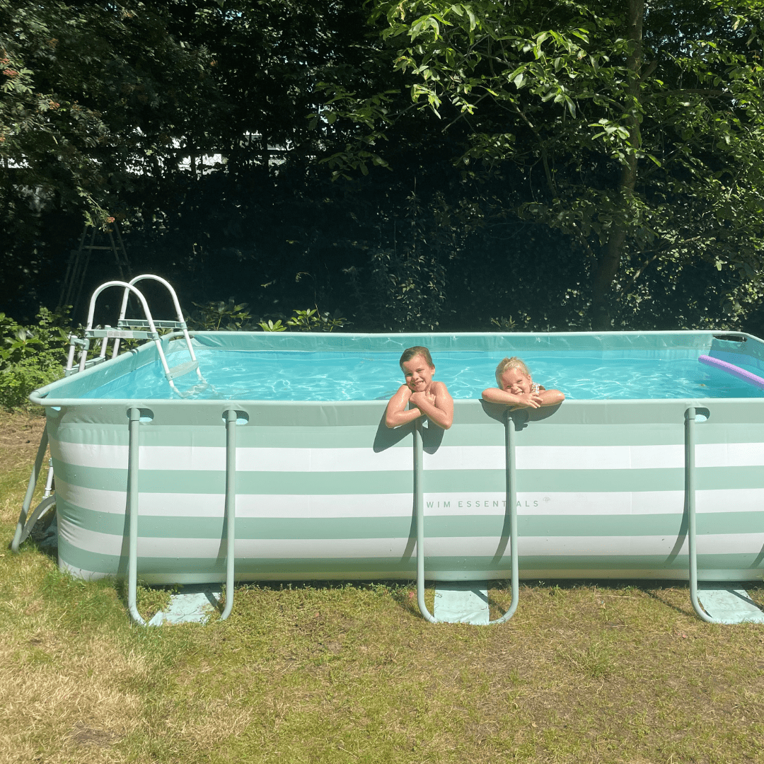 Essence | Piscine de conception blanche verte 400x200x100 cm