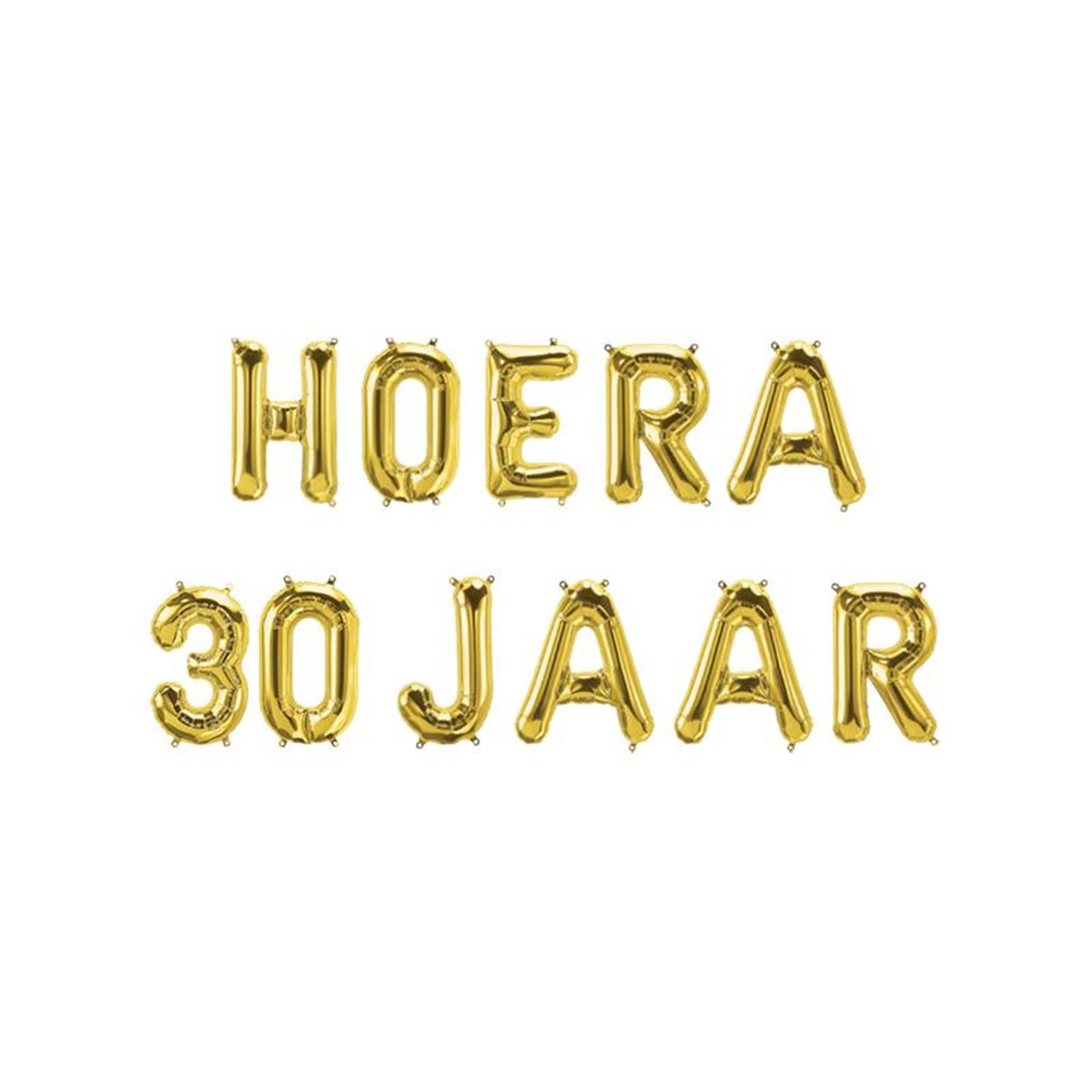 Guirlande de ballons en aluminium Paperdreams - hourra 30 ans