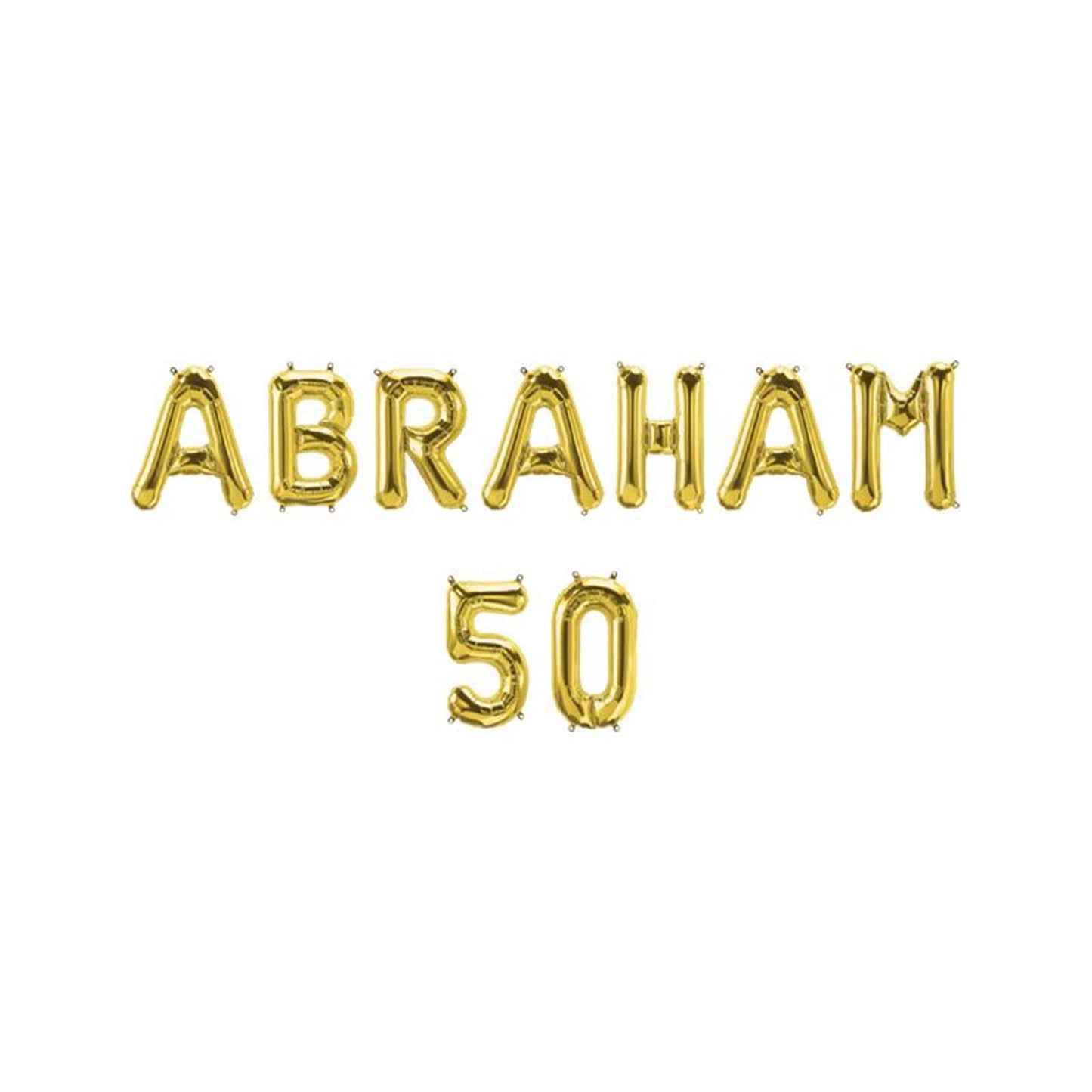 Guirlande de ballons en aluminium Paperdreams - Abraham 50