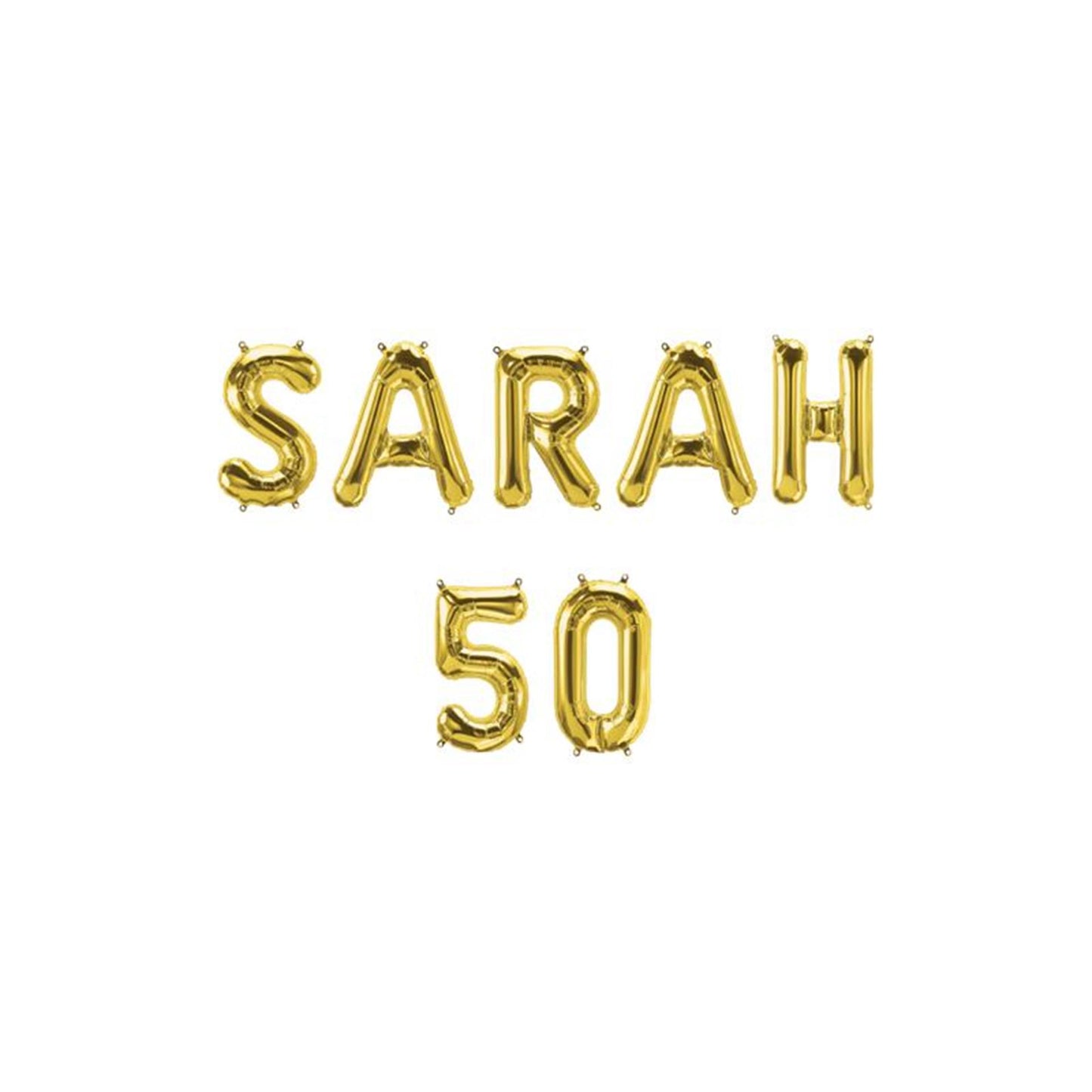 Guirlande de ballons en aluminium Paperdreams - Sarah 50