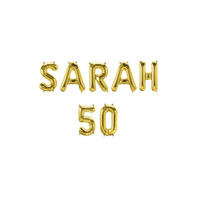 Guirlande de ballons en aluminium Paperdreams - Sarah 50