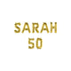 Guirlande de ballons en aluminium Paperdreams - Sarah 50