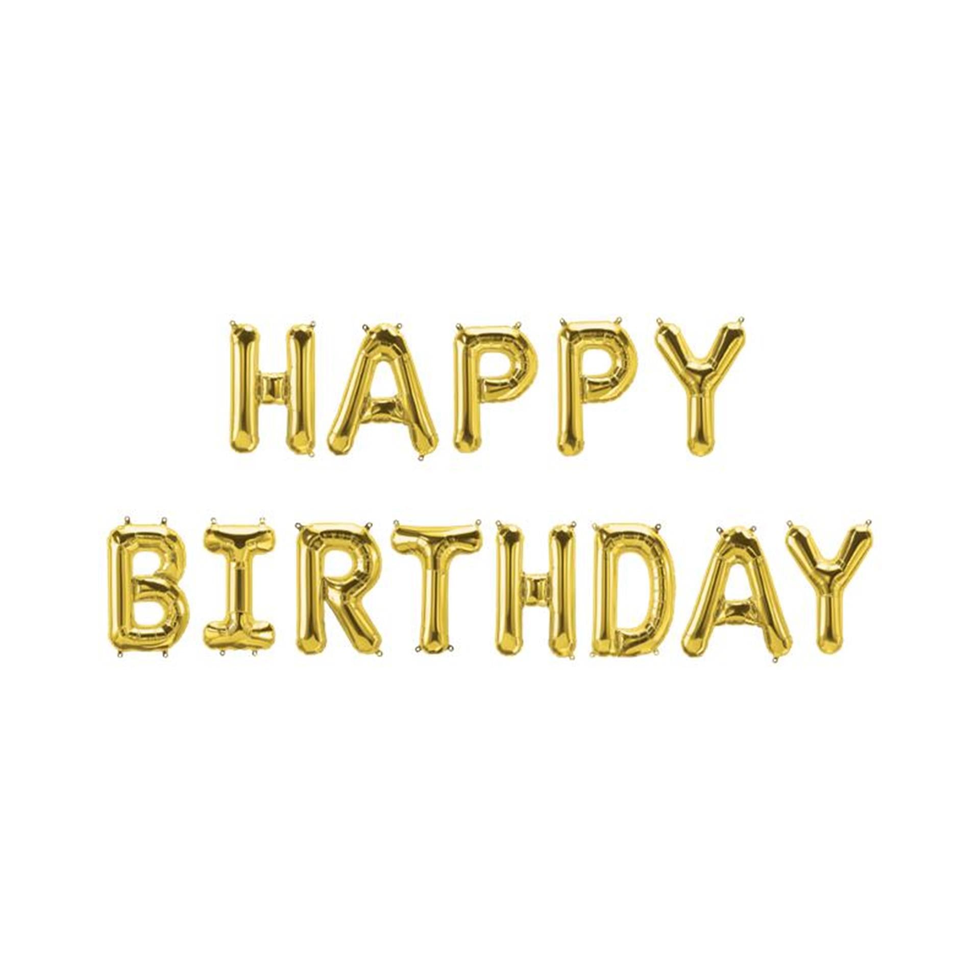 Guirlande de ballons en aluminium Paperdreams - joyeux anniversaire