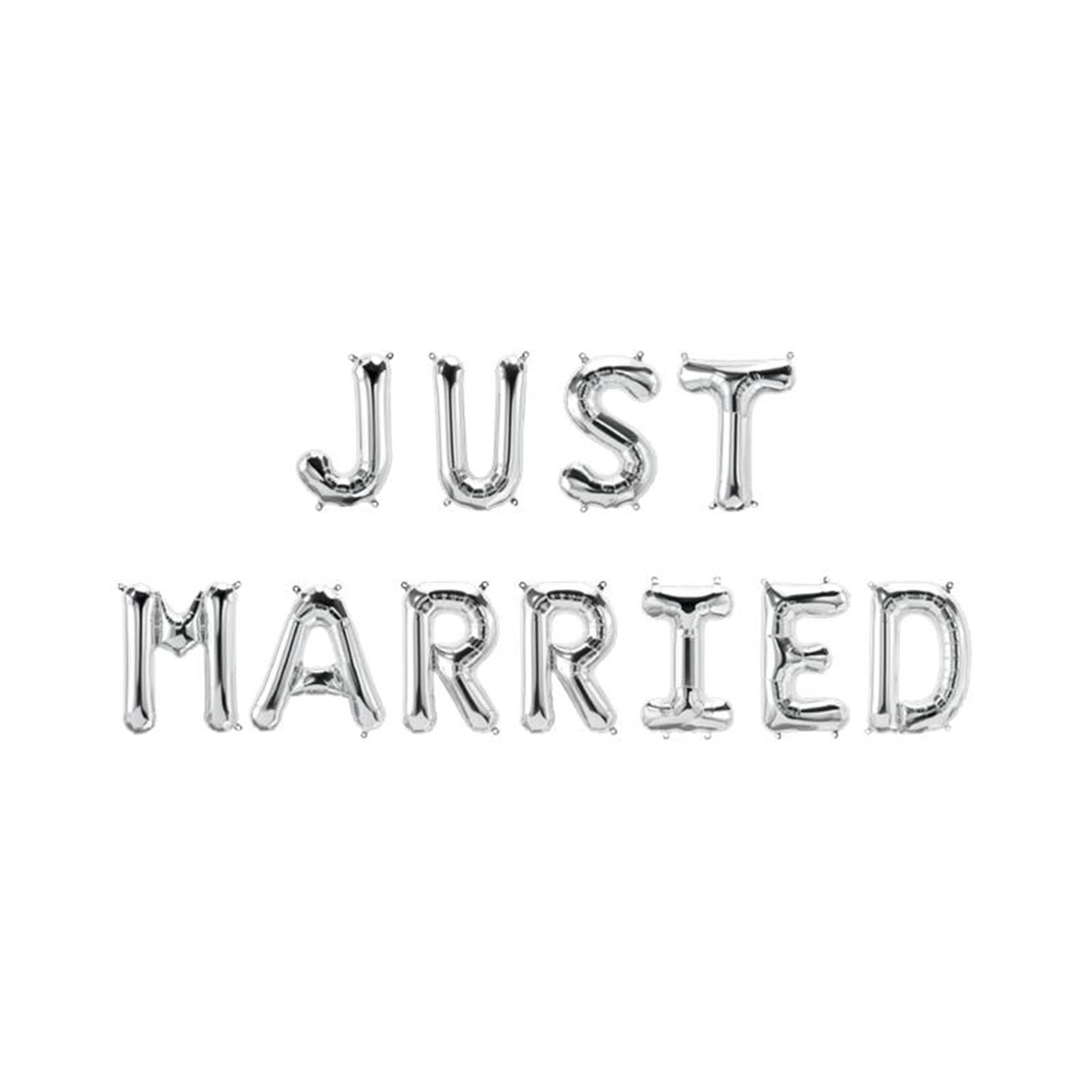 Guirlande de ballons en aluminium Paperdreams - Just Married