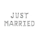 Guirlande de ballons en aluminium Paperdreams - Just Married