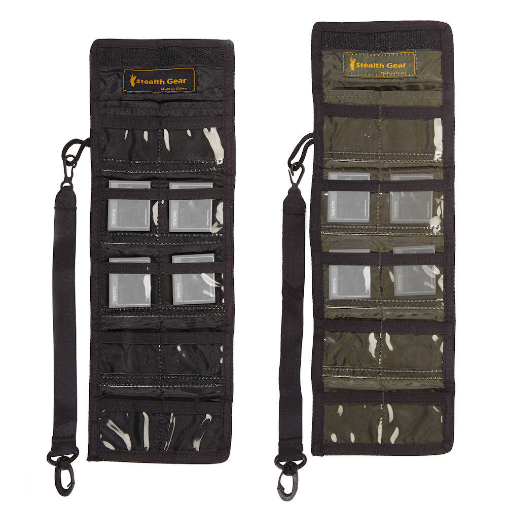 Geet Stealth Gear Gear Sac de rangement de carte flash compacte vert