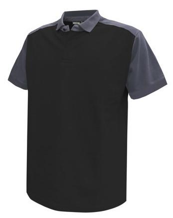 Polo Dassy Cesar coton noir gris s