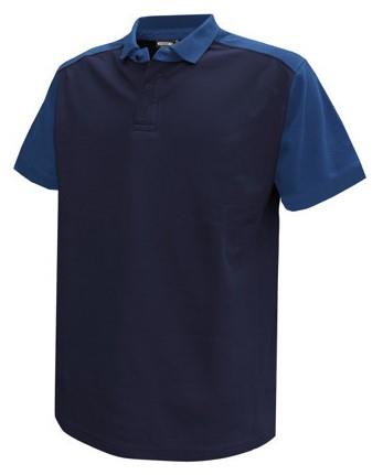 Polo Dassy Cesar coton marine cobalt m