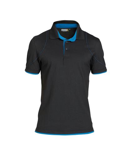 Polo Dassy orbital noir bleu azur xs