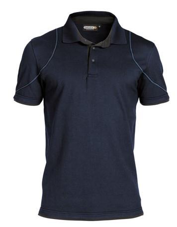 Dassy polo orbital bleu nuit gris 3xl