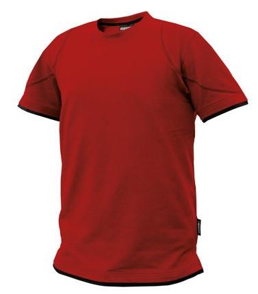 T-shirt Dassy cinétique rouge noir xs