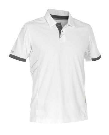 Dassy polo traxion blanc gris m