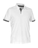 Dassy polo traxion blanc gris m