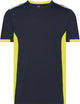 Dassy t-shirt tampico bleu nuit jaune fluo 3xl