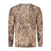 T-shirt Gear Gear Stealt Steals Saute à manches longues Camo Rietprint Taille m