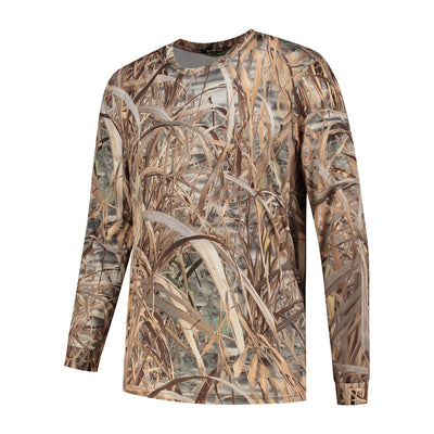 T-shirt Gear Gear Stealt Steals Saute à manches longues Camo Rietprint Taille m
