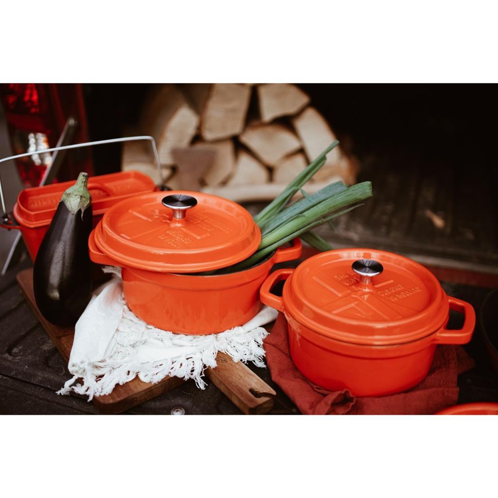 Solinger Solinger Le moulin à vent en fonte Pan à frire 2,5 L émail orange