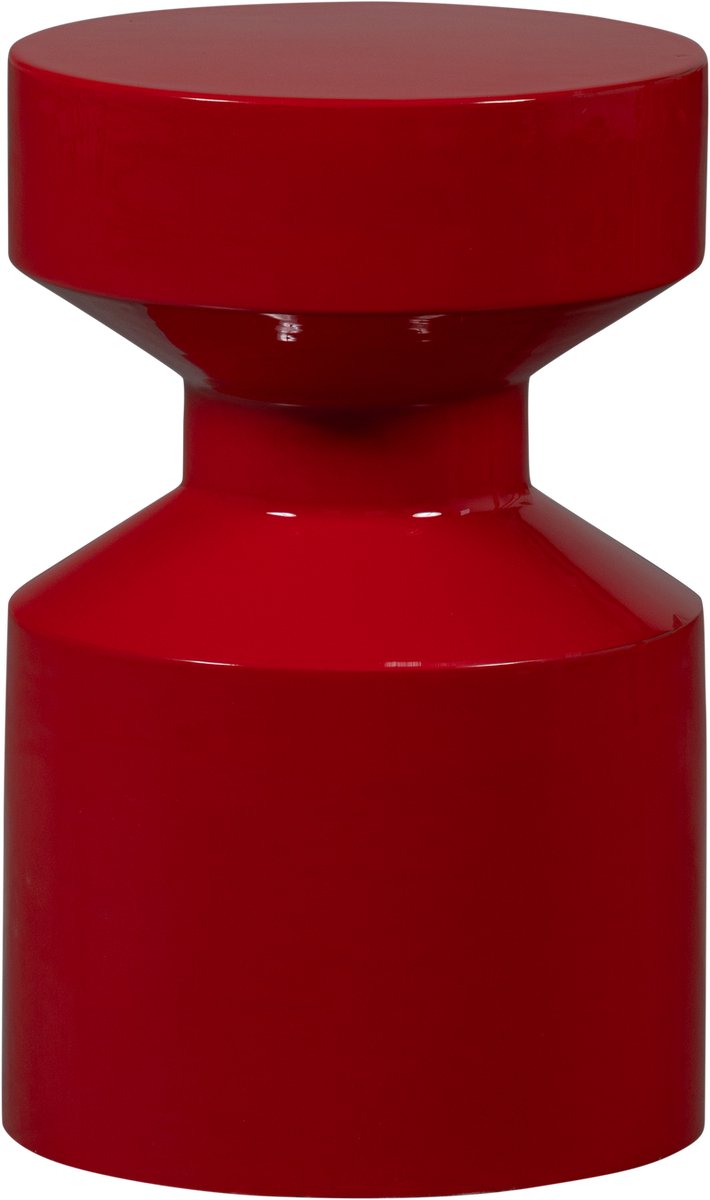 Table d'appoint Woood ferry - métal - rouge - 47x30x30