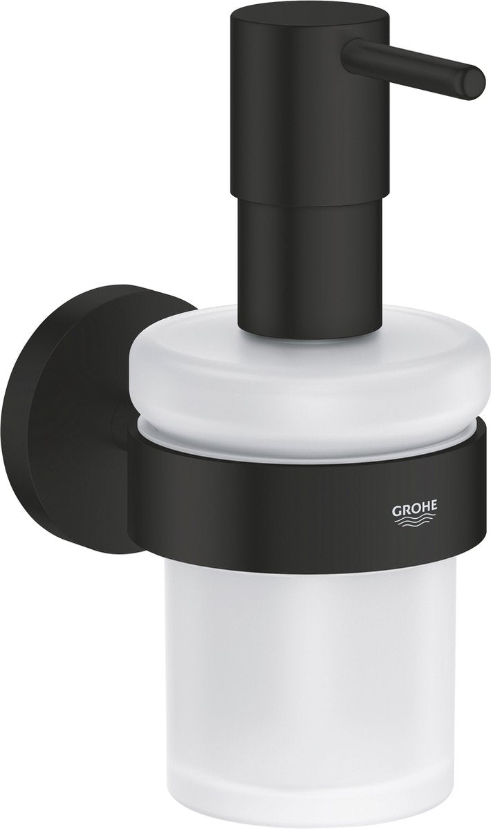 Distributeur de savon Grohe quickfix start avec support - 160 ml - noir mat