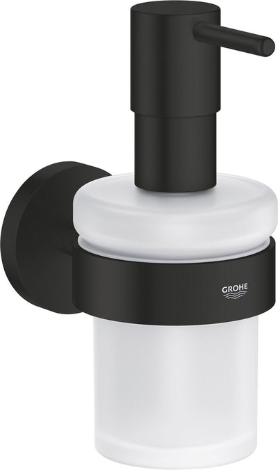 Distributeur de savon Grohe quickfix start avec support - 160 ml - noir mat
