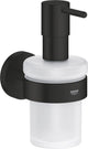 Distributeur de savon Grohe quickfix start avec support - 160 ml - noir mat
