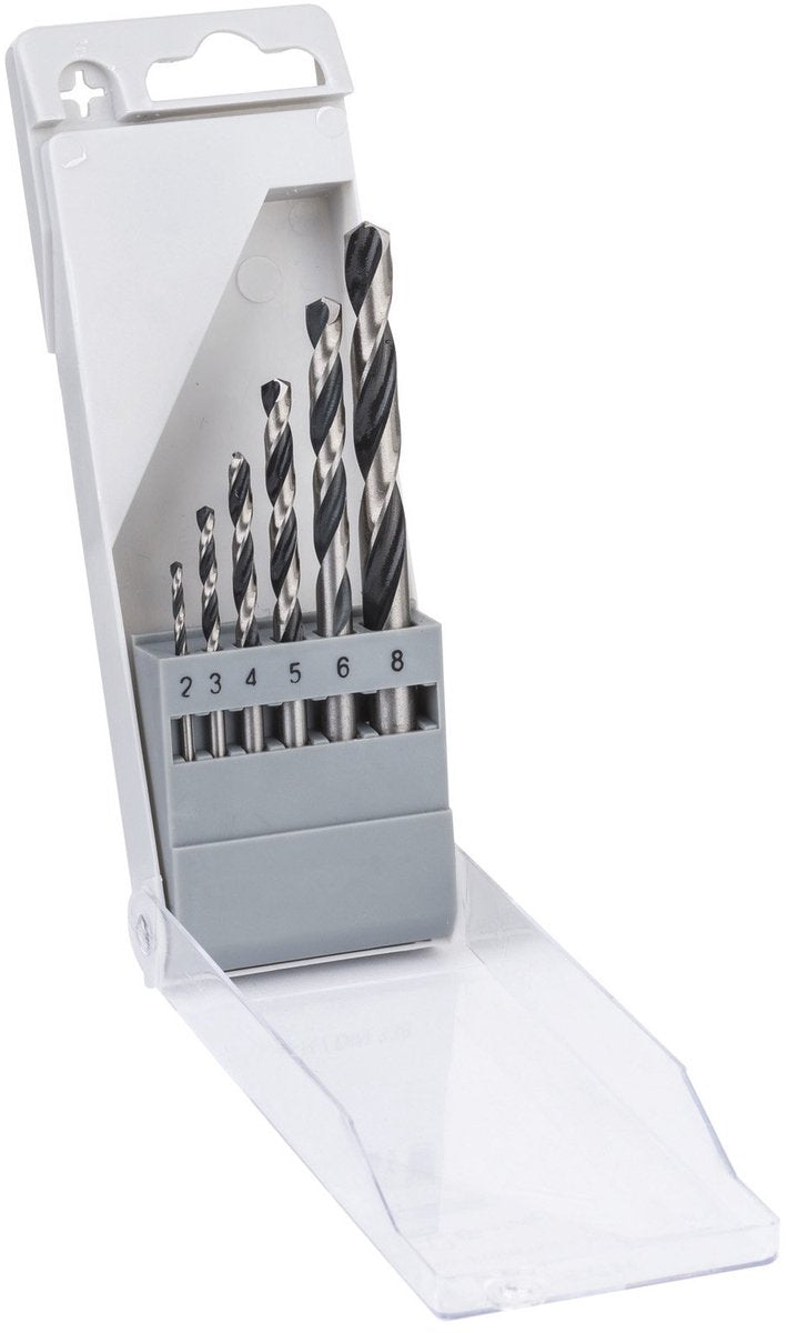 Bosch hss série pointteq - jeu de forets à métaux - 6 pièces - rapide et précis